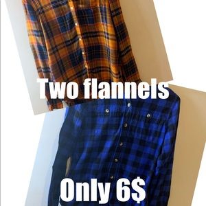 BUNDLE SET ! 2 flannels